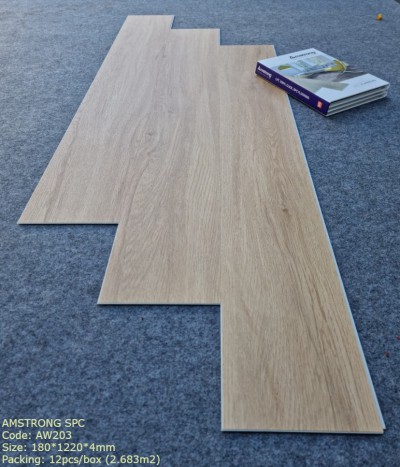 Sàn Nhựa Hèm Khóa giả gỗ Amstrong -AW203 (new)