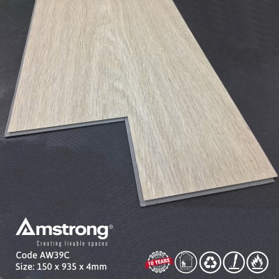 Sàn Nhựa Hèm Khóa giả gỗ Amstrong -AW39C (SPC 182)