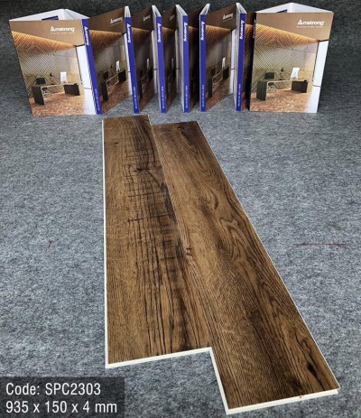 Sàn Nhựa Hèm Khóa giả gỗ Amstrong - SPC2303