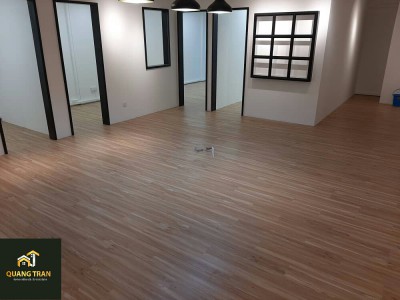 Công Trình thi công sàn Nhựa Vinyl Giả Gỗ Dán Keo Chuyên Dụng Quang Tran - Dự Án: Căn Hộ
